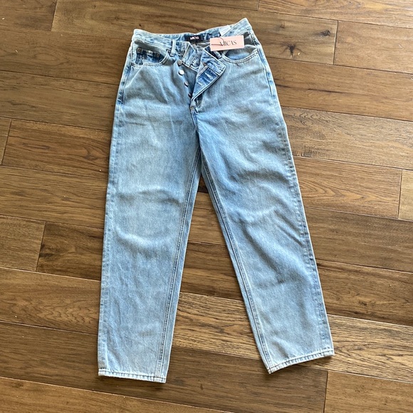 MICAS ASYMMETRIC STRAIGHT LEG JEANS - Picture 2 of 2